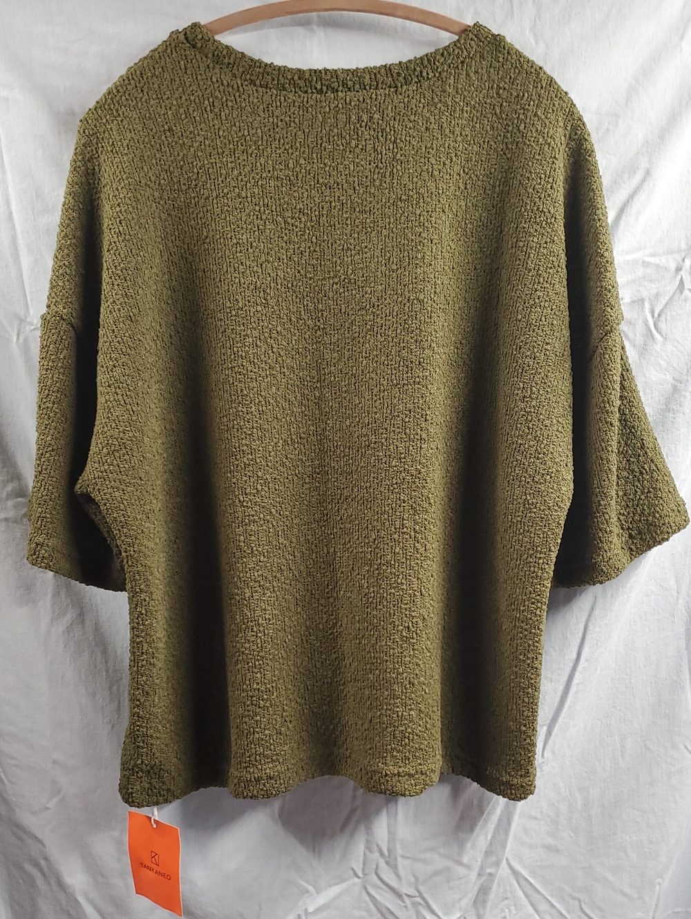 Olive Green Women’s Sweater • Casual Boxy Knit
